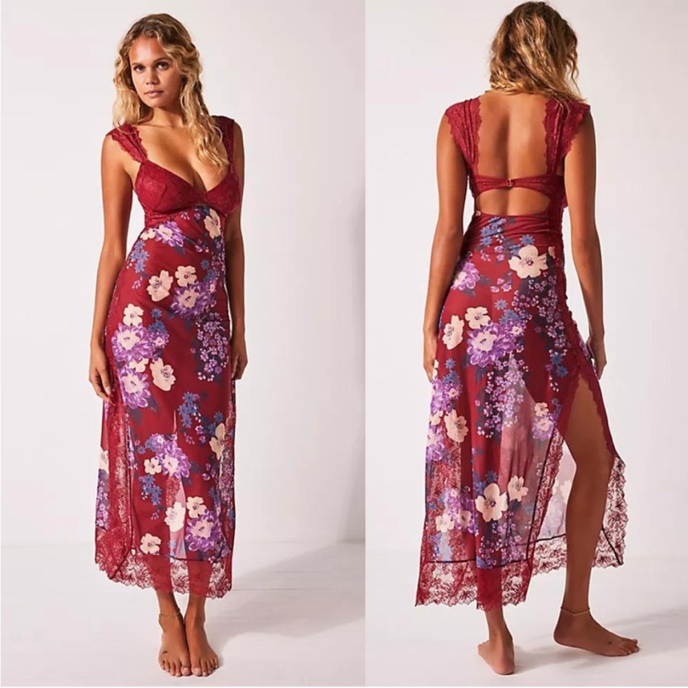 Free People Suddenly Fine Maxi Slip Dress
